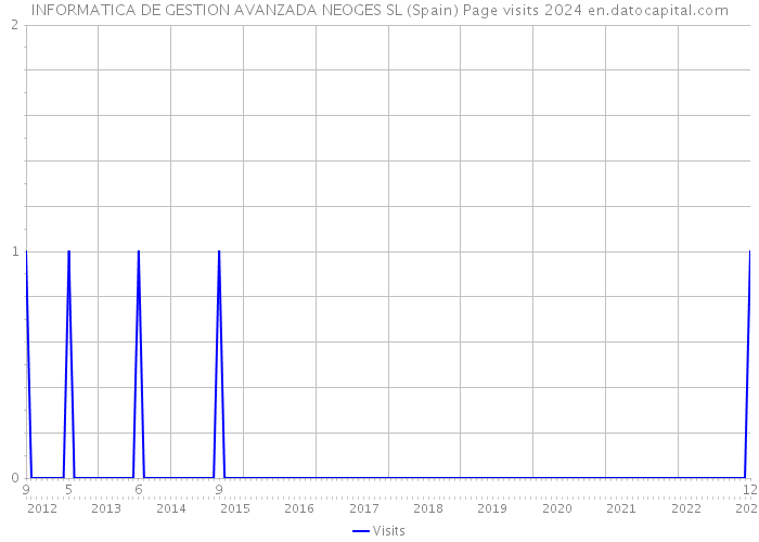 INFORMATICA DE GESTION AVANZADA NEOGES SL (Spain) Page visits 2024 