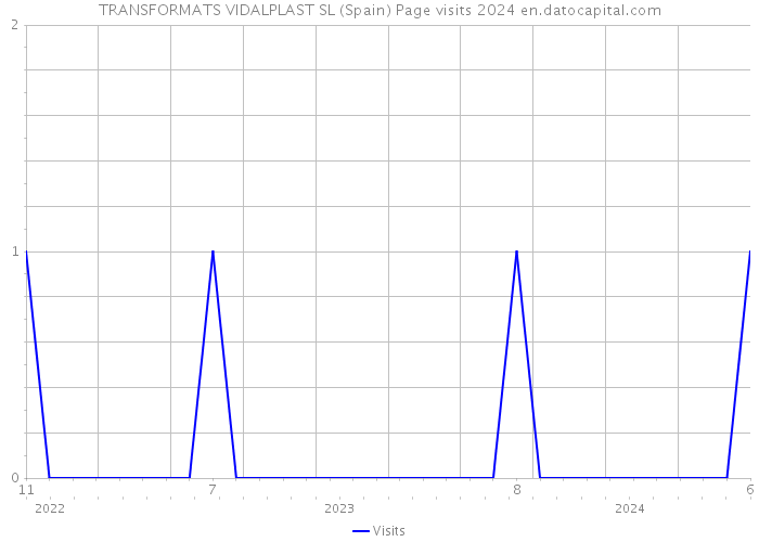 TRANSFORMATS VIDALPLAST SL (Spain) Page visits 2024 