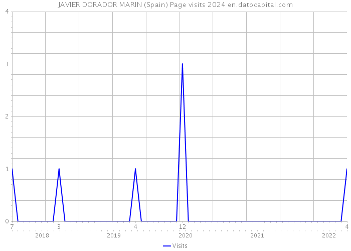 JAVIER DORADOR MARIN (Spain) Page visits 2024 