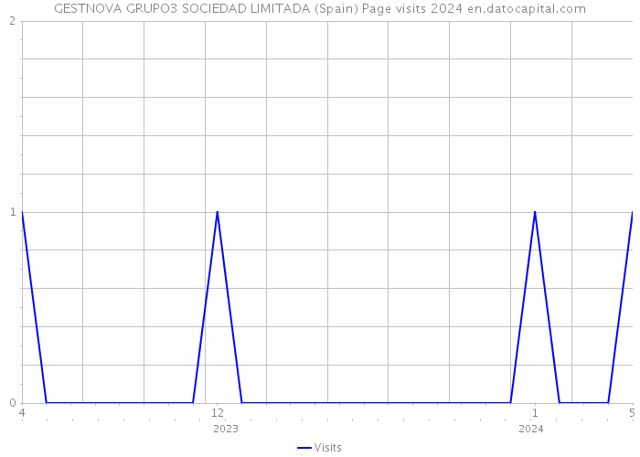 GESTNOVA GRUPO3 SOCIEDAD LIMITADA (Spain) Page visits 2024 