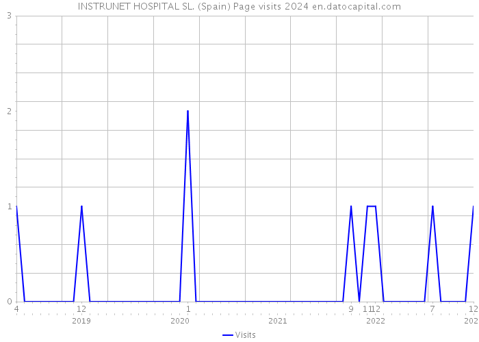 INSTRUNET HOSPITAL SL. (Spain) Page visits 2024 