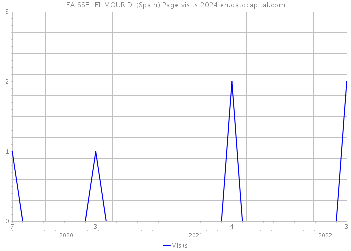 FAISSEL EL MOURIDI (Spain) Page visits 2024 