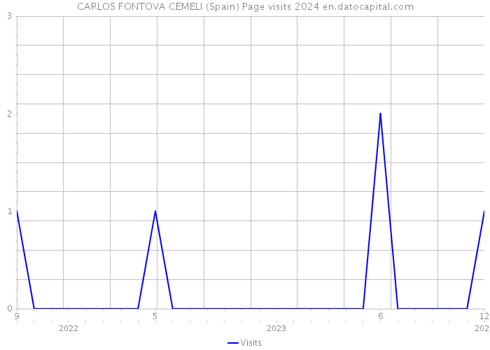 CARLOS FONTOVA CEMELI (Spain) Page visits 2024 