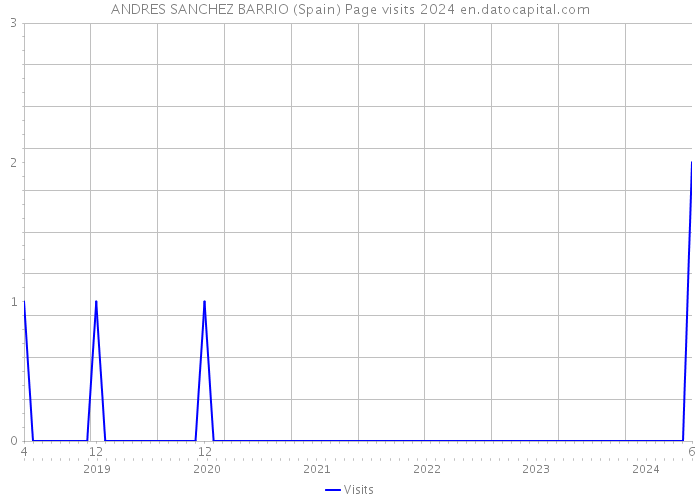 ANDRES SANCHEZ BARRIO (Spain) Page visits 2024 