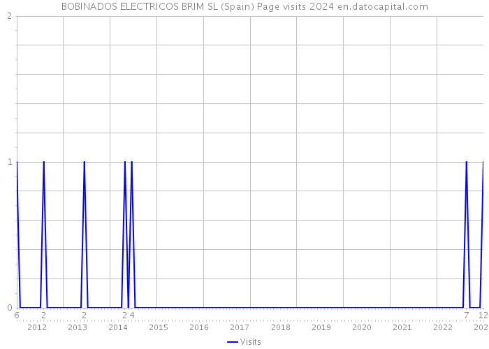 BOBINADOS ELECTRICOS BRIM SL (Spain) Page visits 2024 