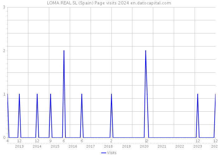 LOMA REAL SL (Spain) Page visits 2024 