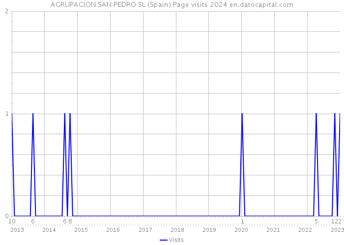 AGRUPACION SAN PEDRO SL (Spain) Page visits 2024 