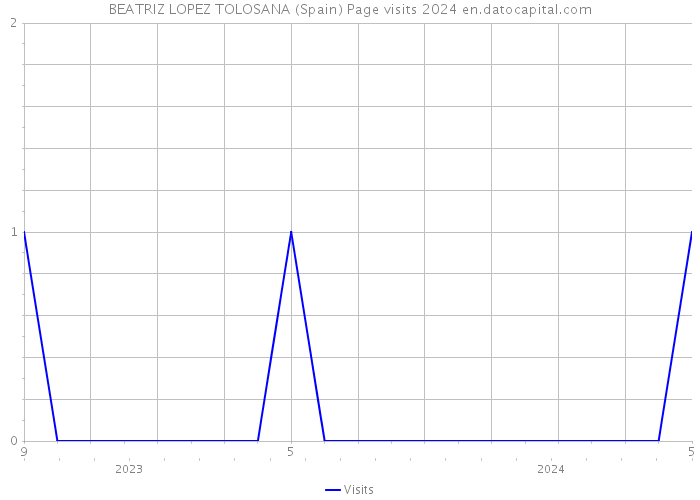 BEATRIZ LOPEZ TOLOSANA (Spain) Page visits 2024 