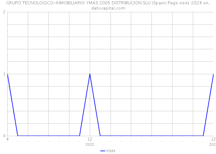 GRUPO TECNOLOGICO-INMOBILIARIO YMAS 2005 DISTRIBUCION SLU (Spain) Page visits 2024 