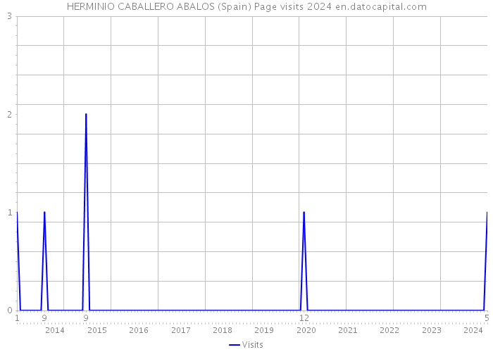 HERMINIO CABALLERO ABALOS (Spain) Page visits 2024 