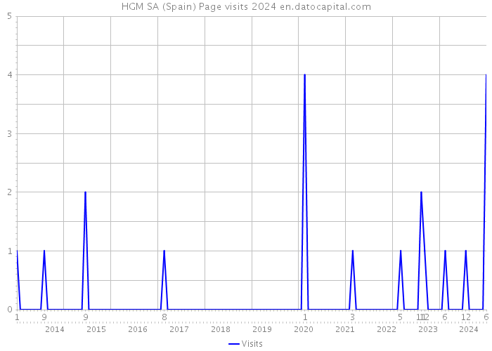 HGM SA (Spain) Page visits 2024 