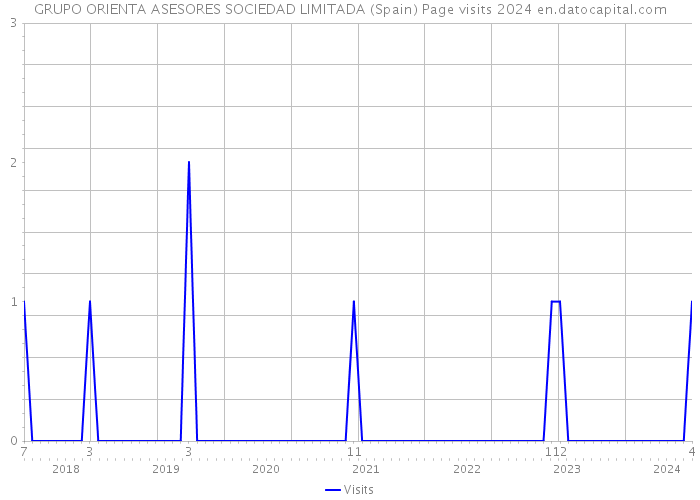 GRUPO ORIENTA ASESORES SOCIEDAD LIMITADA (Spain) Page visits 2024 
