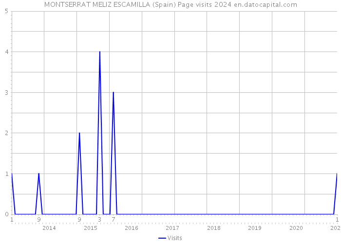 MONTSERRAT MELIZ ESCAMILLA (Spain) Page visits 2024 