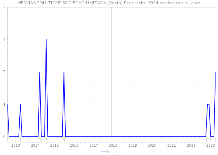 HERVIAS SOLUTIONS SOCIEDAD LIMITADA (Spain) Page visits 2024 