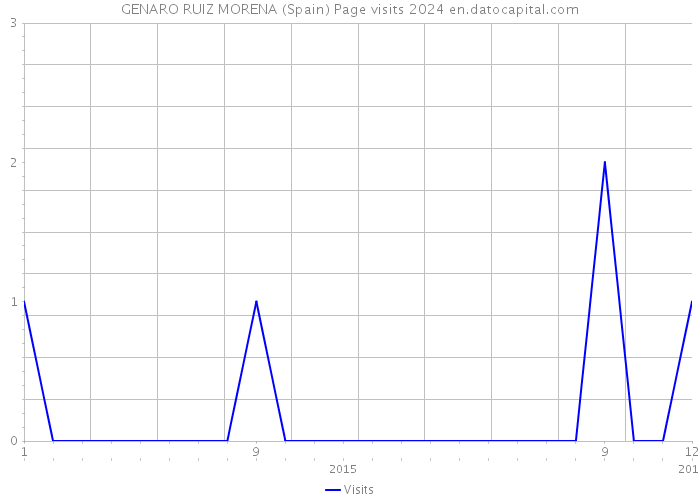 GENARO RUIZ MORENA (Spain) Page visits 2024 