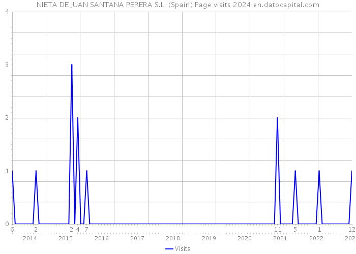 NIETA DE JUAN SANTANA PERERA S.L. (Spain) Page visits 2024 