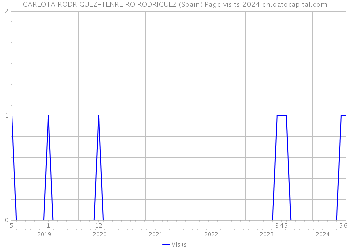 CARLOTA RODRIGUEZ-TENREIRO RODRIGUEZ (Spain) Page visits 2024 