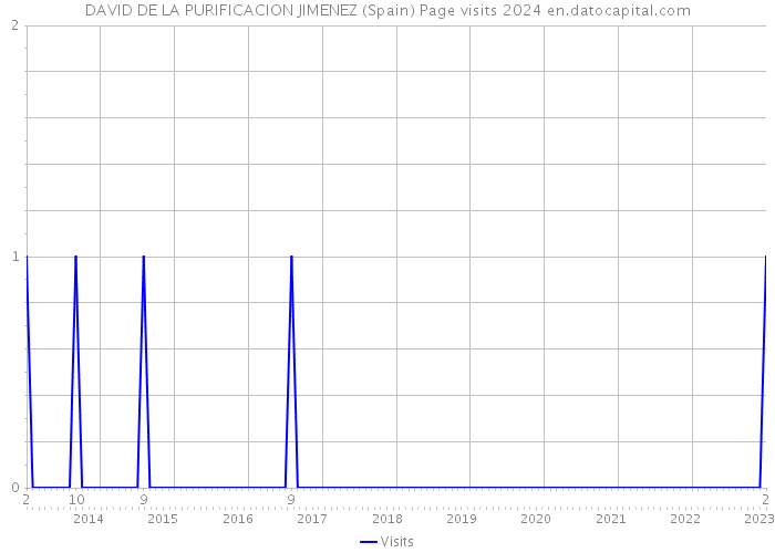 DAVID DE LA PURIFICACION JIMENEZ (Spain) Page visits 2024 