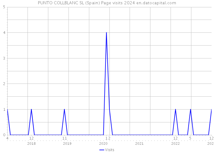 PUNTO COLLBLANC SL (Spain) Page visits 2024 
