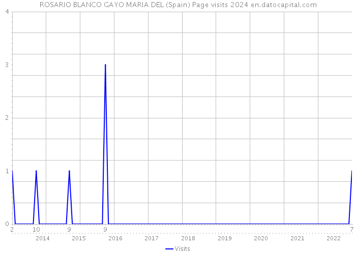 ROSARIO BLANCO GAYO MARIA DEL (Spain) Page visits 2024 