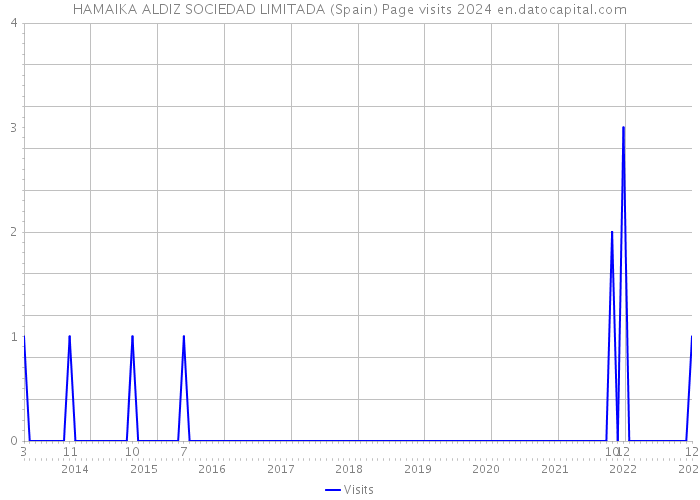 HAMAIKA ALDIZ SOCIEDAD LIMITADA (Spain) Page visits 2024 