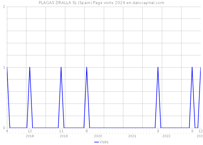 PLAGAS ZIRALLA SL (Spain) Page visits 2024 