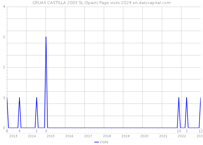 GRUAS CASTILLA 2003 SL (Spain) Page visits 2024 