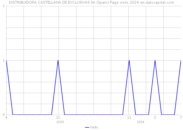 DISTRIBUIDORA CASTELLANA DE EXCLUSIVAS SA (Spain) Page visits 2024 
