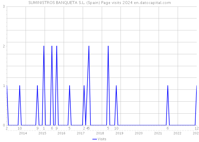 SUMINISTROS BANQUETA S.L. (Spain) Page visits 2024 