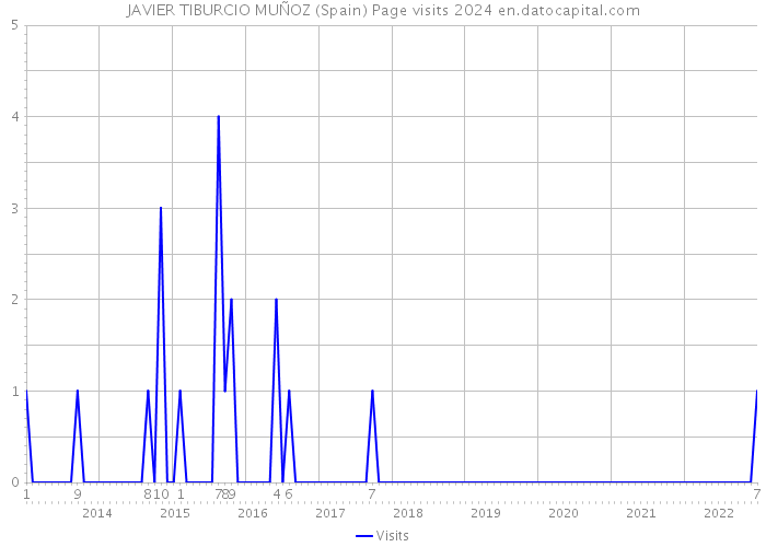 JAVIER TIBURCIO MUÑOZ (Spain) Page visits 2024 