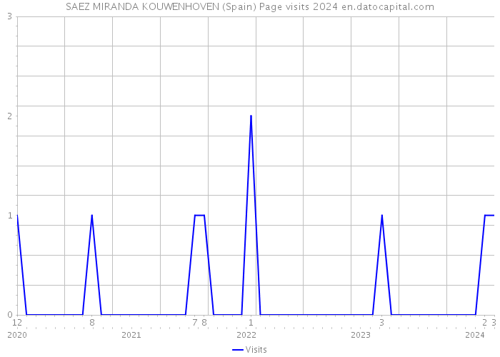 SAEZ MIRANDA KOUWENHOVEN (Spain) Page visits 2024 