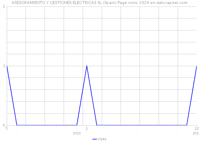 ASESORAMIENTO Y GESTIONES ELECTRICAS SL (Spain) Page visits 2024 