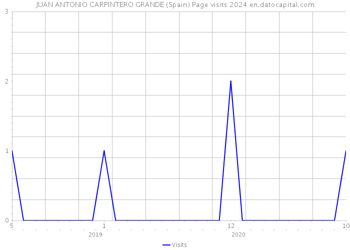 JUAN ANTONIO CARPINTERO GRANDE (Spain) Page visits 2024 
