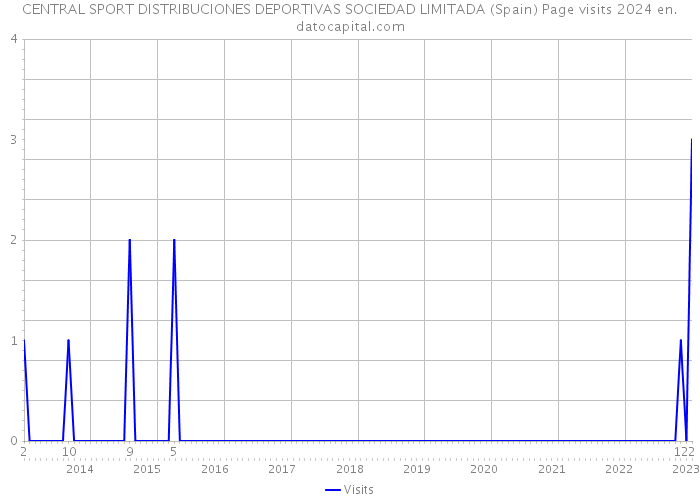 CENTRAL SPORT DISTRIBUCIONES DEPORTIVAS SOCIEDAD LIMITADA (Spain) Page visits 2024 