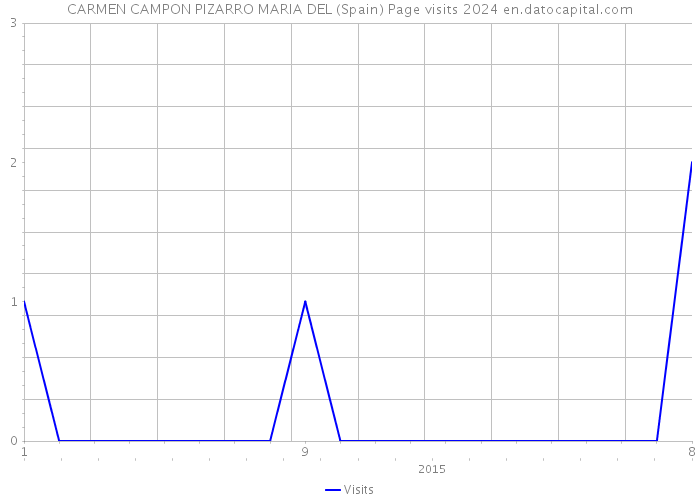 CARMEN CAMPON PIZARRO MARIA DEL (Spain) Page visits 2024 