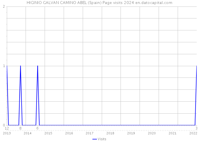 HIGINIO GALVAN CAMINO ABEL (Spain) Page visits 2024 