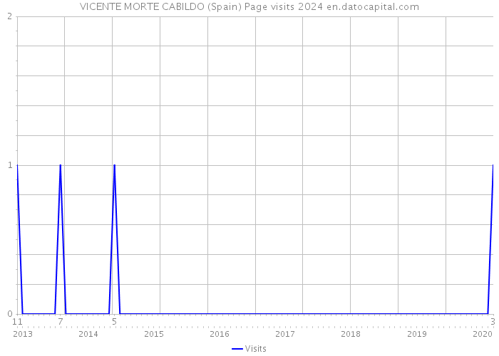VICENTE MORTE CABILDO (Spain) Page visits 2024 