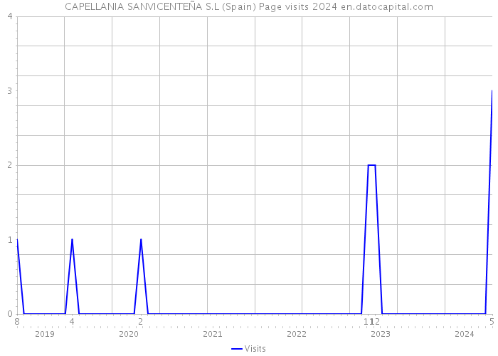 CAPELLANIA SANVICENTEÑA S.L (Spain) Page visits 2024 