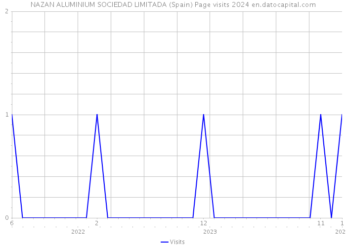 NAZAN ALUMINIUM SOCIEDAD LIMITADA (Spain) Page visits 2024 