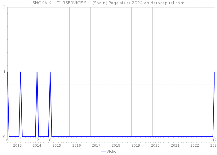 SHOKA KULTURSERVICE S.L. (Spain) Page visits 2024 