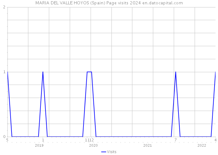 MARIA DEL VALLE HOYOS (Spain) Page visits 2024 