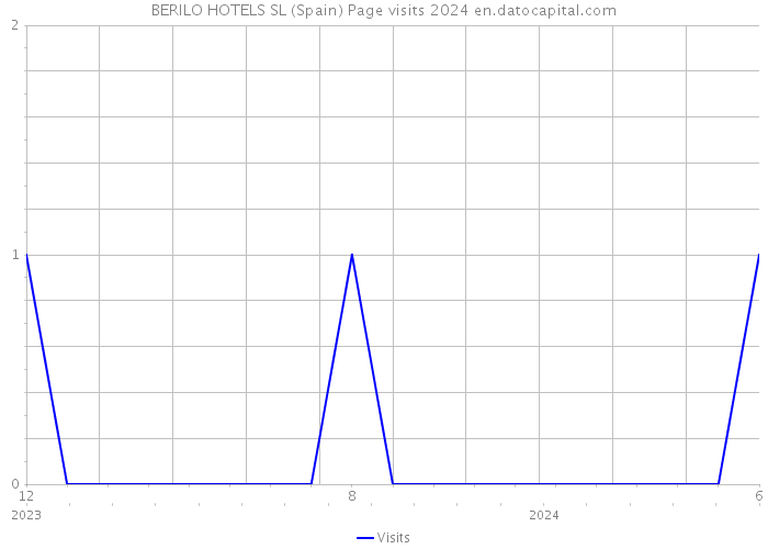 BERILO HOTELS SL (Spain) Page visits 2024 