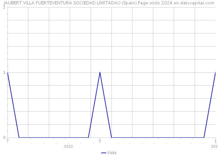 JAUBERT VILLA FUERTEVENTURA SOCIEDAD LIMITADA() (Spain) Page visits 2024 