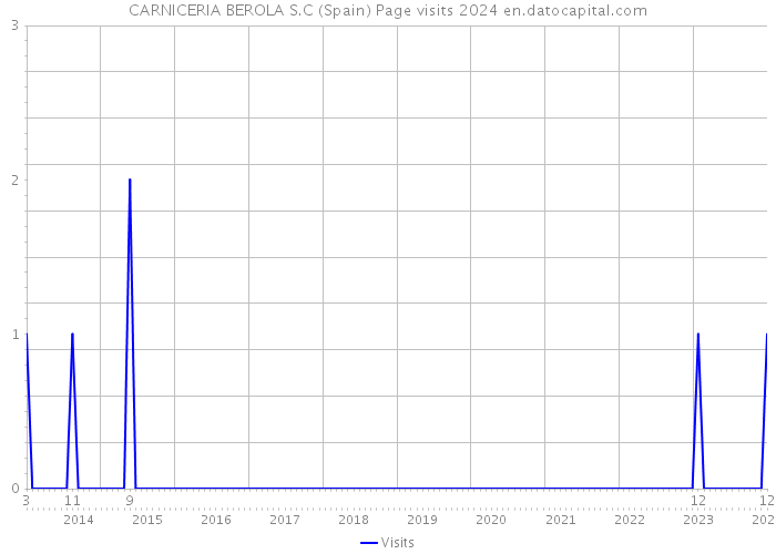 CARNICERIA BEROLA S.C (Spain) Page visits 2024 