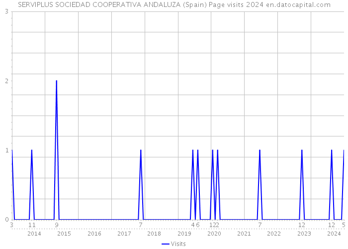 SERVIPLUS SOCIEDAD COOPERATIVA ANDALUZA (Spain) Page visits 2024 