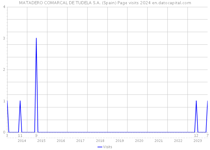 MATADERO COMARCAL DE TUDELA S.A. (Spain) Page visits 2024 