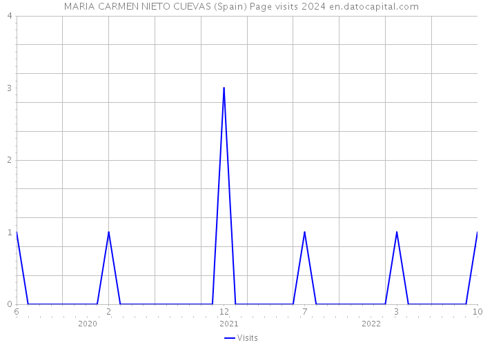 MARIA CARMEN NIETO CUEVAS (Spain) Page visits 2024 