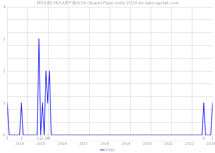 MIGUEL HUGUET BLAYA (Spain) Page visits 2024 