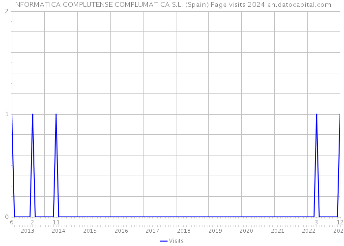 INFORMATICA COMPLUTENSE COMPLUMATICA S.L. (Spain) Page visits 2024 