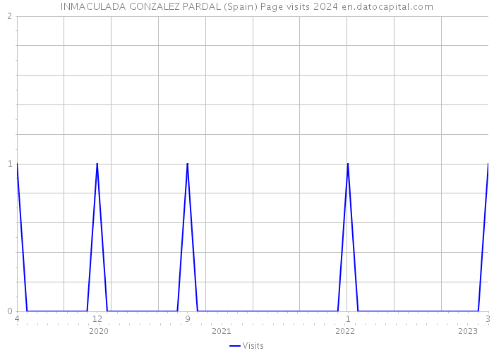 INMACULADA GONZALEZ PARDAL (Spain) Page visits 2024 